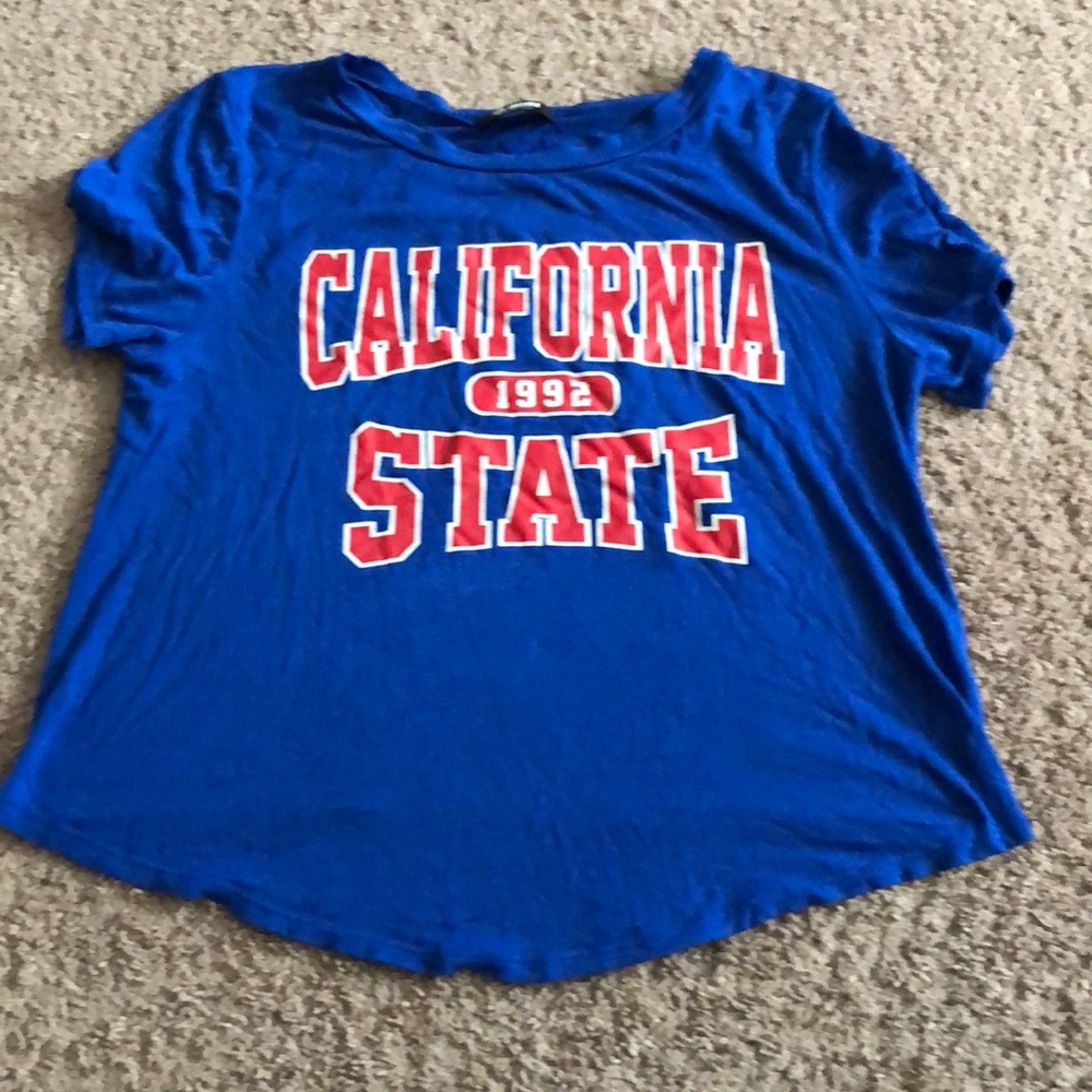 Blue California State Crop Tee